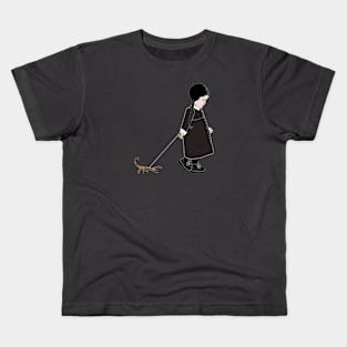 goth girl and pet scorpion Kids T-Shirt